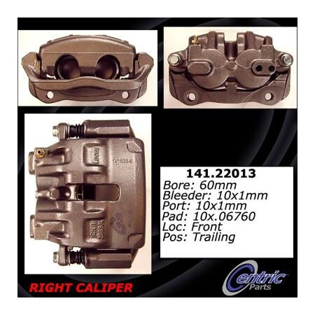 Centric Semi-Loaded Brake Caliper, Parts, 141.22013 141.22013